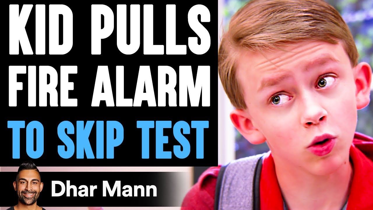 KID PULLS Fire Alarm To SKIP TEST, He Lives To Regret It | Dhar Mann