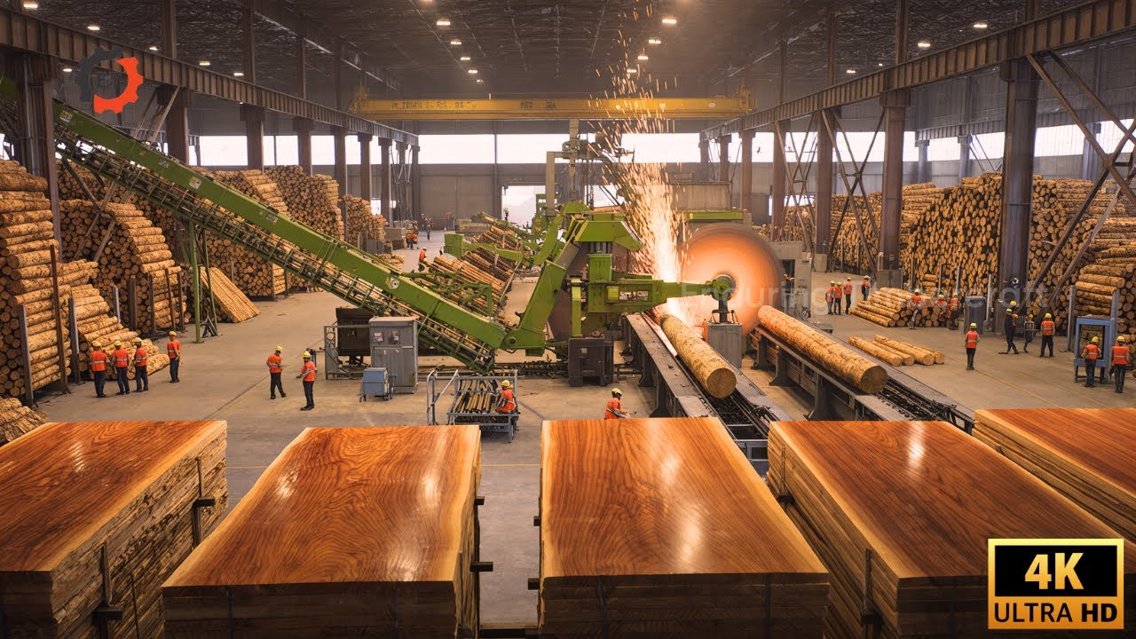 How $18 Billion Wood Fuel is Made Every Day The World&rsquo;s Largest Logging and Forestry Process #380