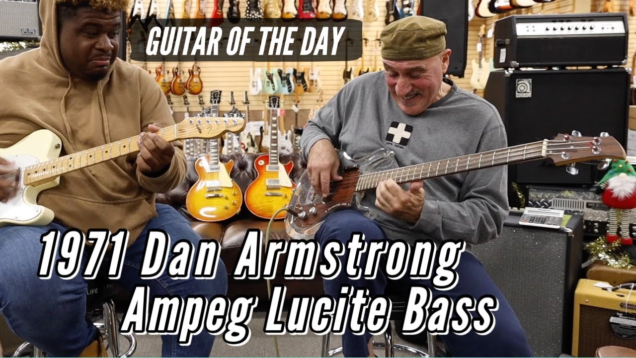 1971 Dan Armstrong Ampeg Lucite Bass | Guitar of thee Day - Roberto Vally