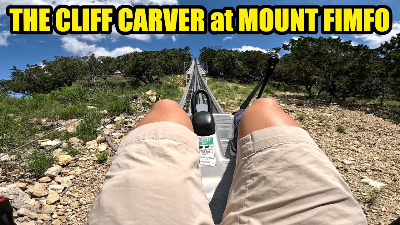 POV The Cliff Carver Alpine Coaster at Camp Fimfo (New Braunfels, Texas)