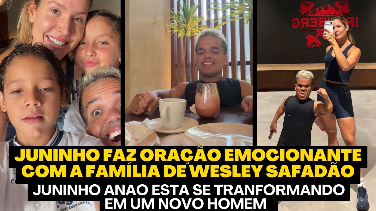 JUNINHO ANÃO MAIS PROXIMO DA FAMÍLIA DE WESLEY SAFADÃO FAZ ORAÇÃO EMOCIONANTE