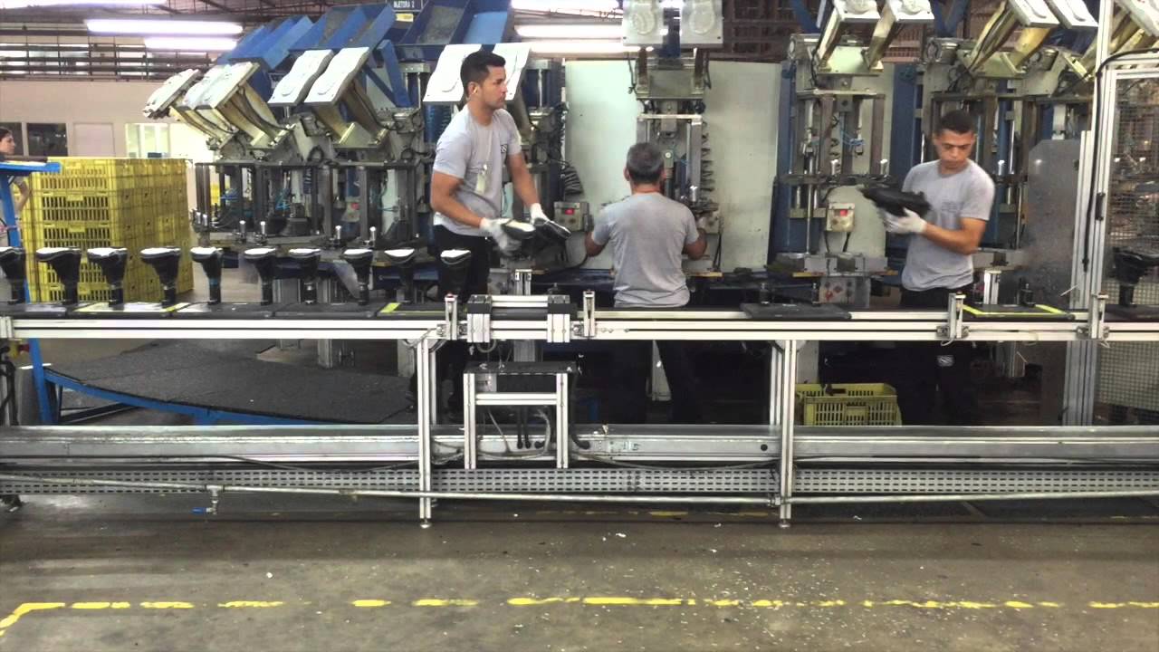 AUTEC Automatized Conveyor Line Safety Shoe Production BSB Castanhal March 2015