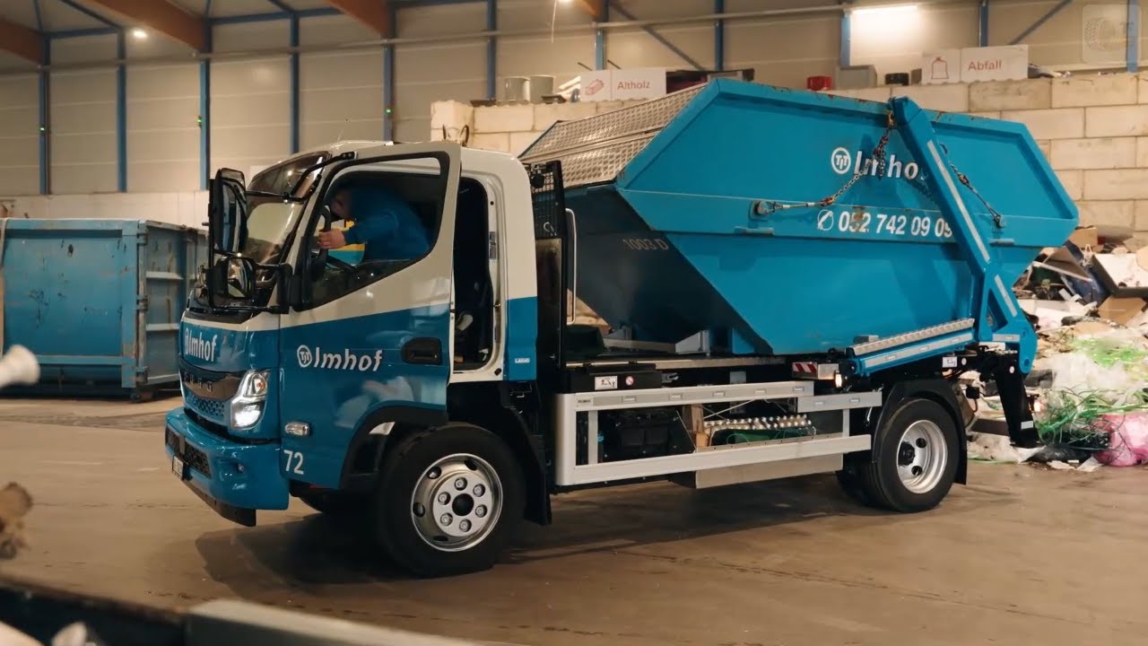 FUSO eCanter: TIT Imhofs erster vollelektrischer Absetzkipper im Einsatz
