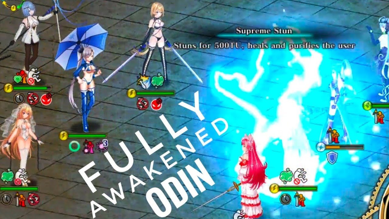 Lv200 Odin with Storm Clarice and the Jeannes: Stunning Armageddon! [Evertale Champion's Arena]