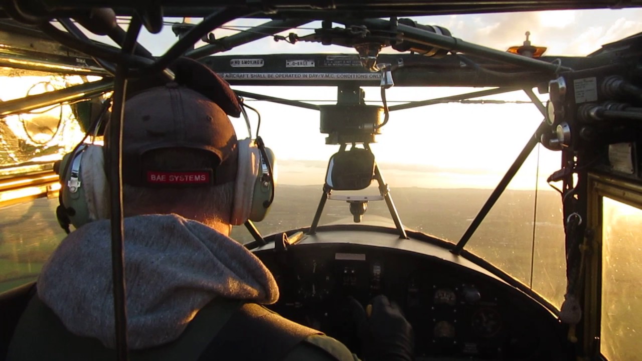 Landing My Auster TW536 back at Lotmead Farm.