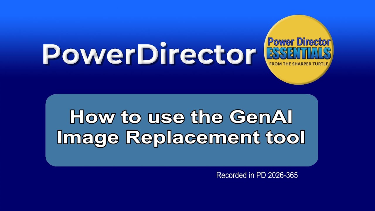 Как использовать функцию замены изображений GenAI в PowerDirector