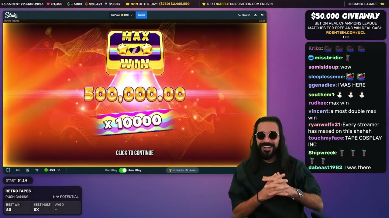 Retro Tapes Slot - Max Win (500k)