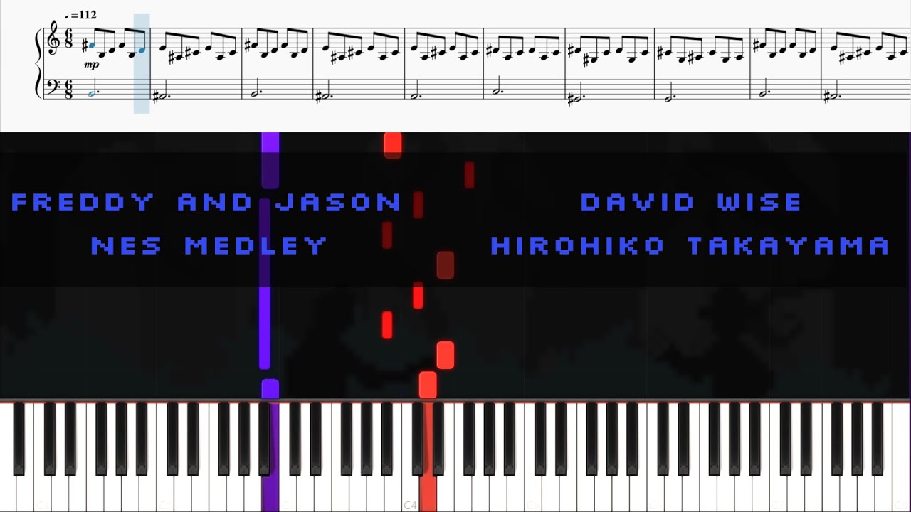 Freddy and Jason NES Games Medley [Piano Tutorial]