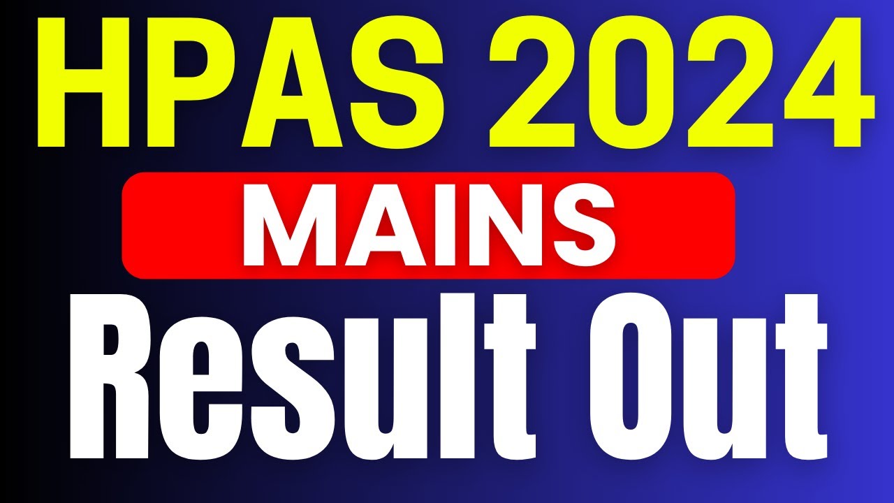 HPAS Mains 2024 | Result Out #hpas #has #hpstudies #hasmains