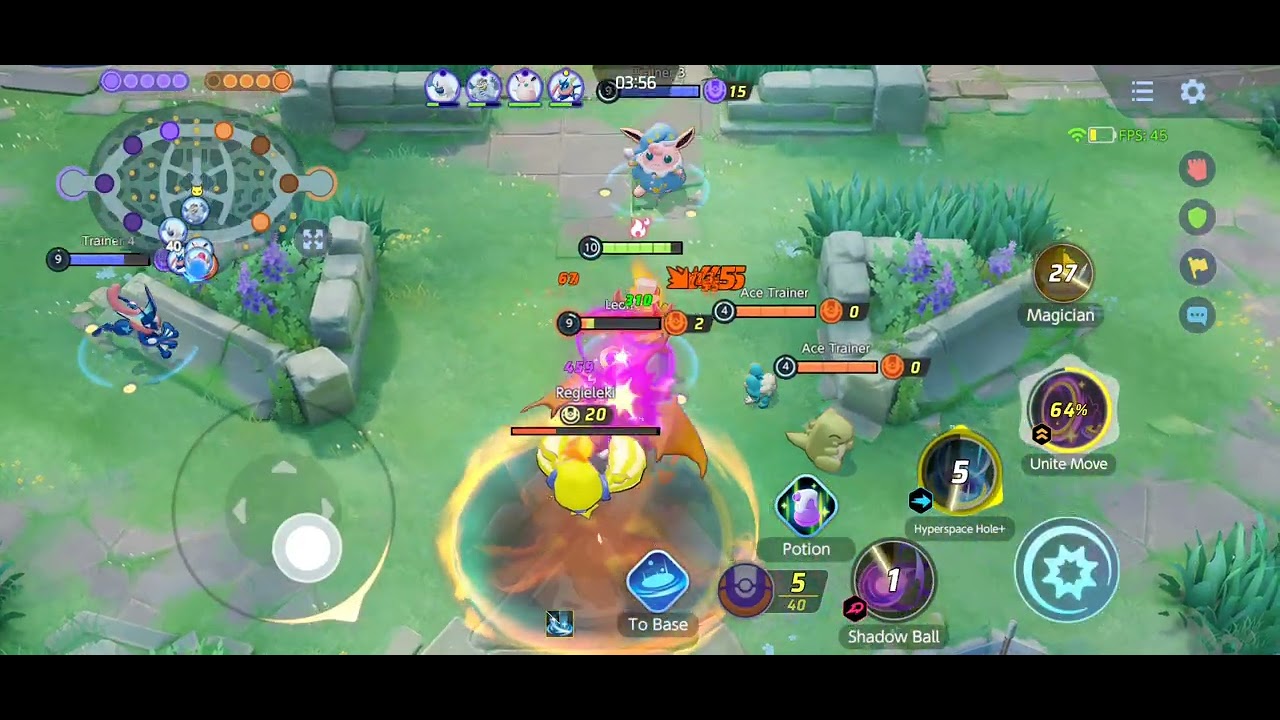 Pokemon unite first hoopa attempt cpu battle