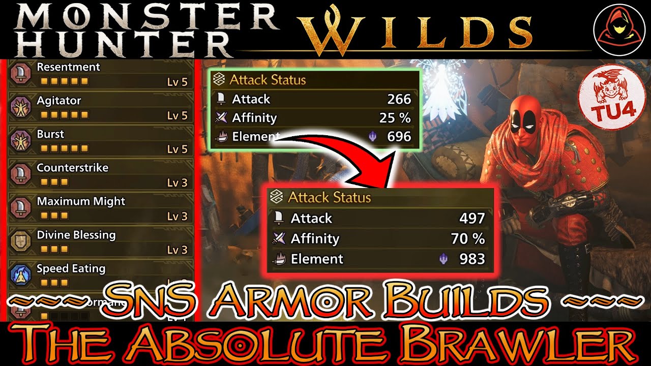 The ABSOLUTE BRAWLER SnS Build! | Monster Hunter Wilds TU4