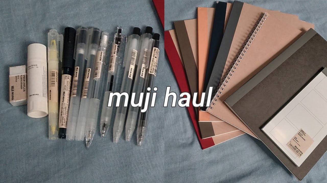 a small muji haul *stationery* | chill and minimalist
