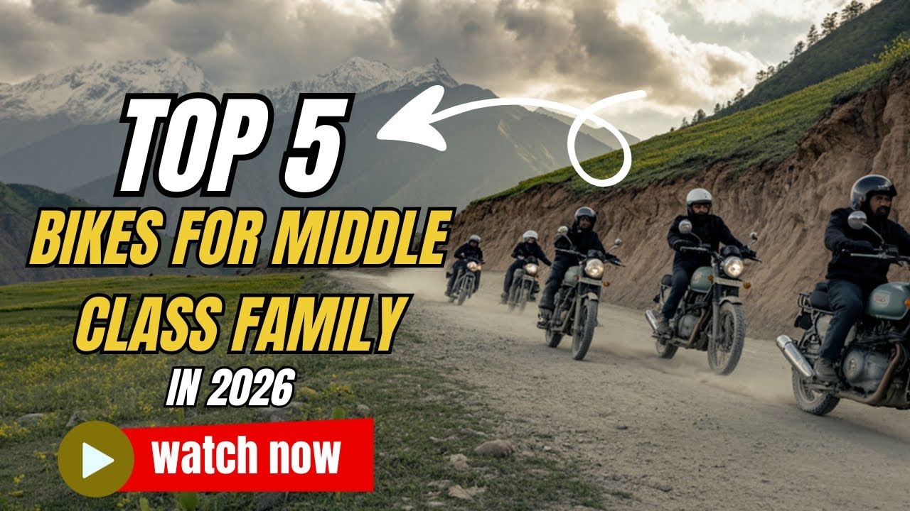 🔔Top 5 Best Bikes for Middle Class Family in India | Mileage & Budget Bikes 2026💸