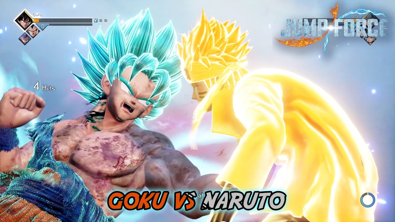 Goku SSB VS Naruto Gameplay (1440p 60 fps) - Jump Force