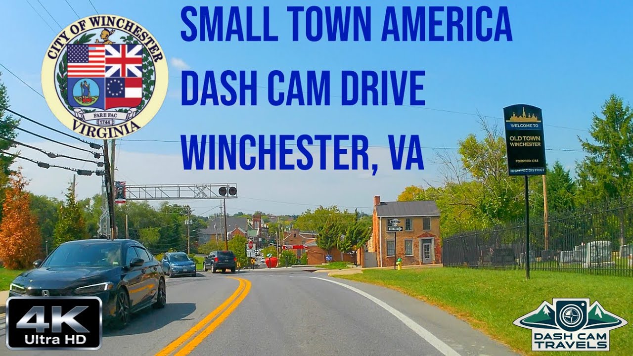 Small Town America Dash Cam Drive - Historic Winchester, Virginia