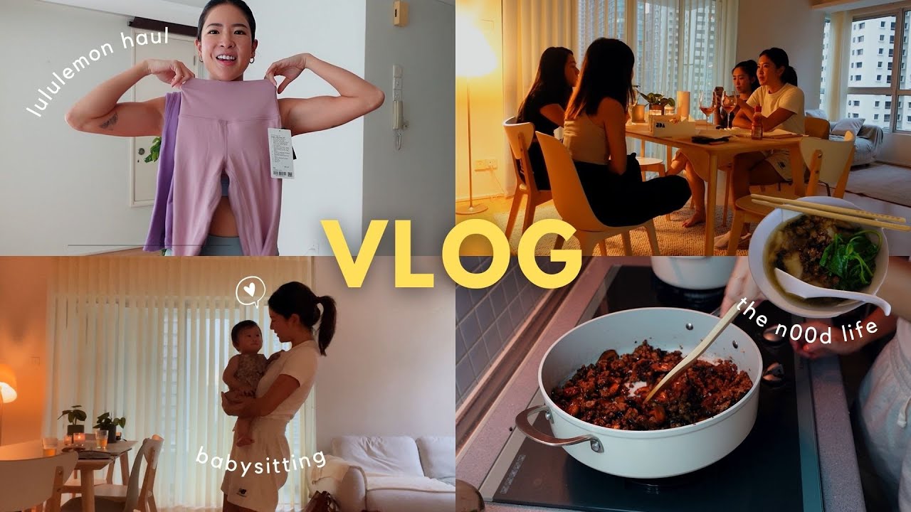 I heart weekends | fail lululemon haul, the nood life 🍜, struggles of living alone