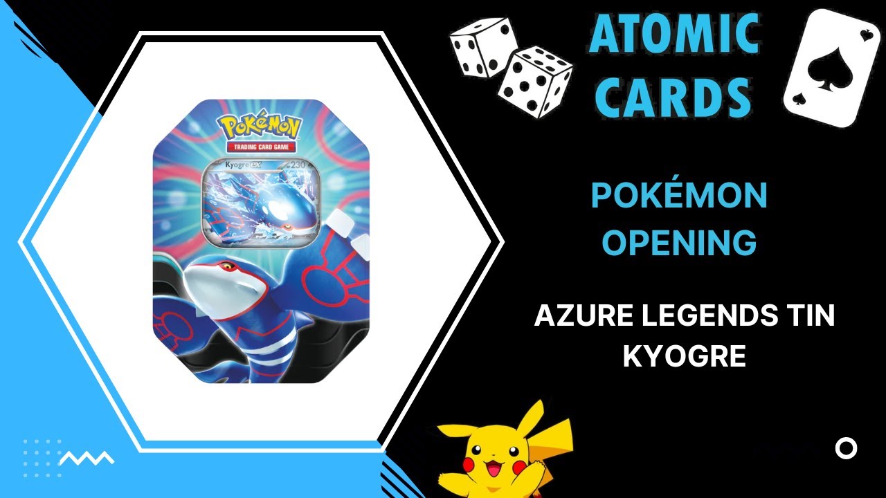 Pokémon Opening - Azure Legends Kyogre ex Tin