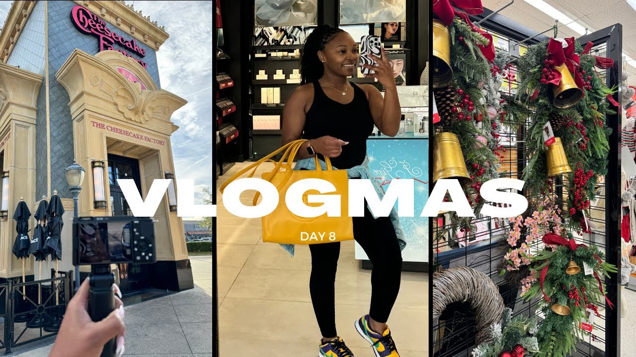 VLOGMAS DAY 8|Jacksonville day trip + decor shopping
