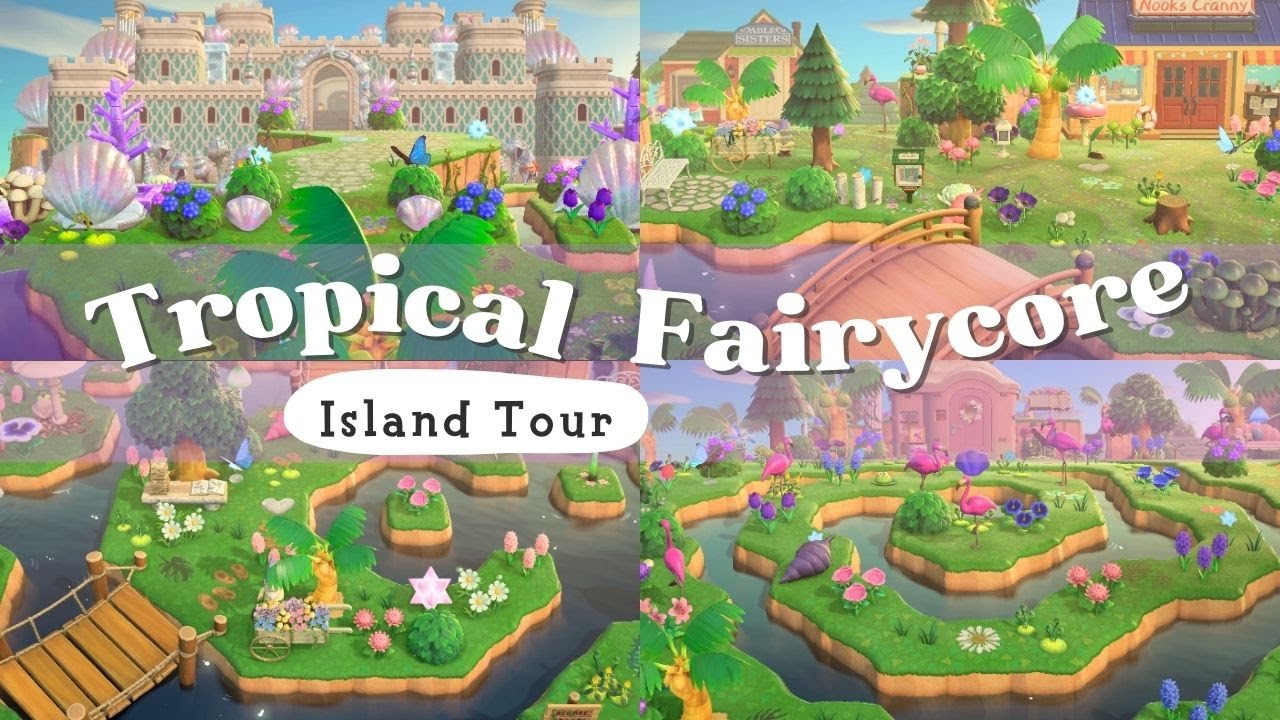 Tropical Fairycore Island Tour | Animal Crossing New Horizons