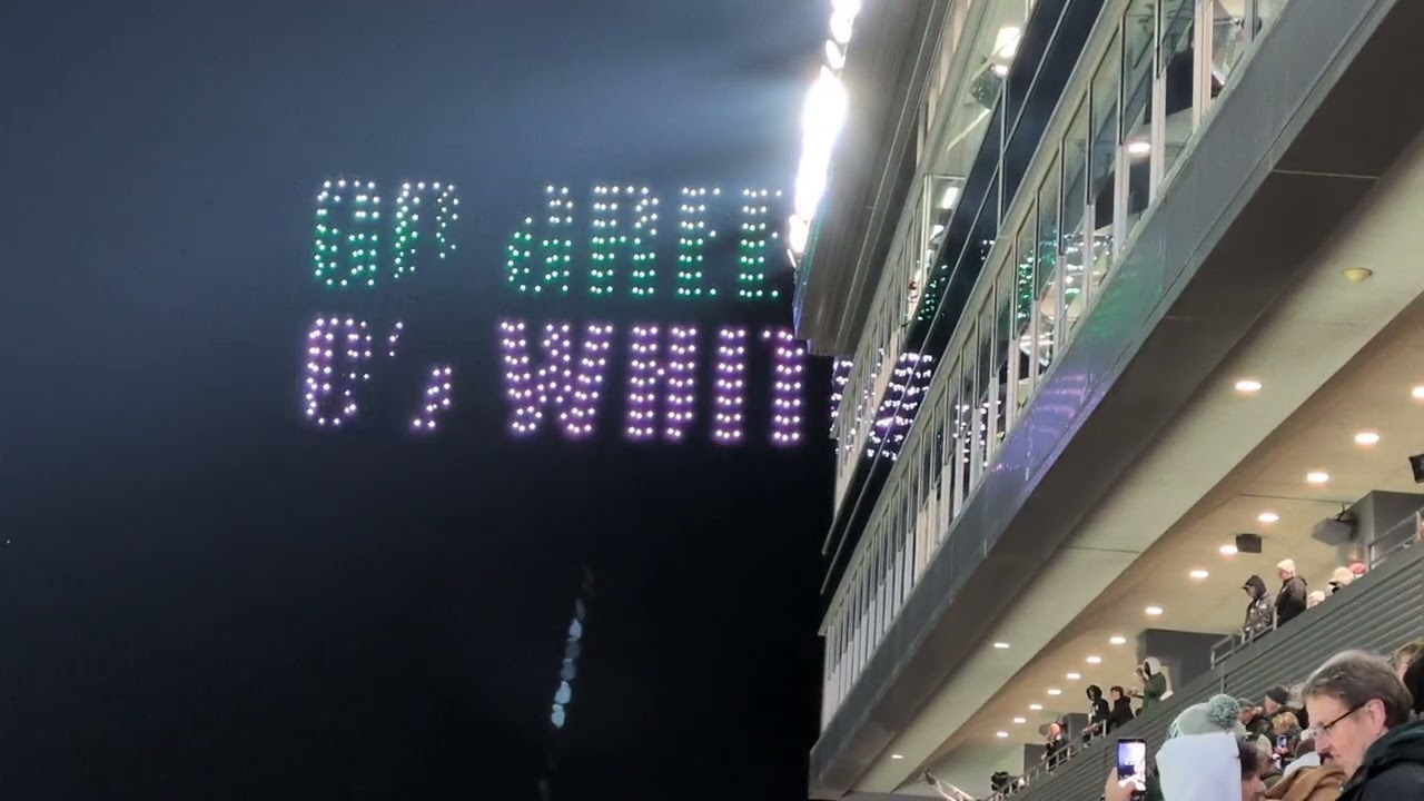 Michigan State vs Michigan Drone Light Show