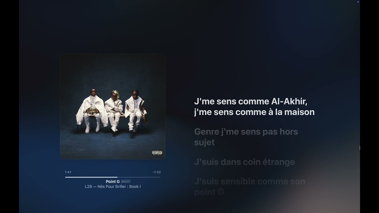 L2B - Point G (Paroles)