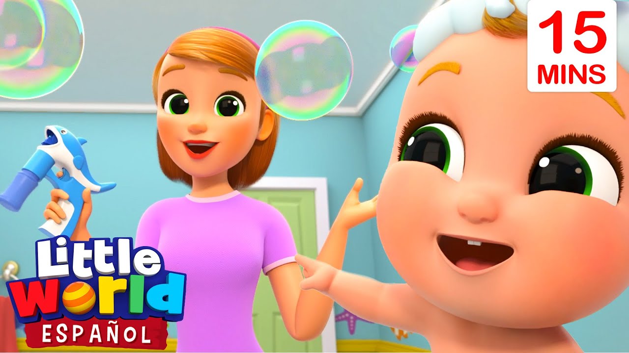 La Hora del Baño 🎤 Canciones Infantiles 🎶 Little World En Español 👶🏻 Dibujos animados para niños