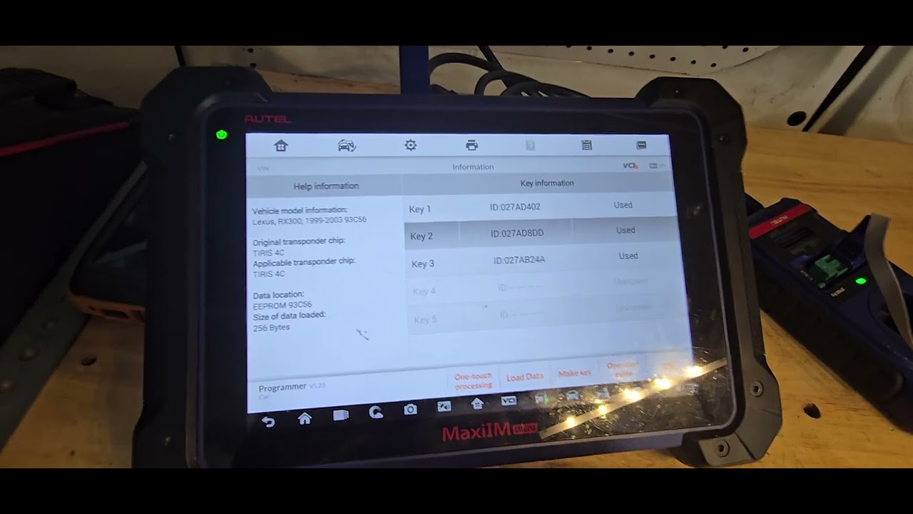 1999 lexus rx300 all keys lost/ eeprom/autel read & write