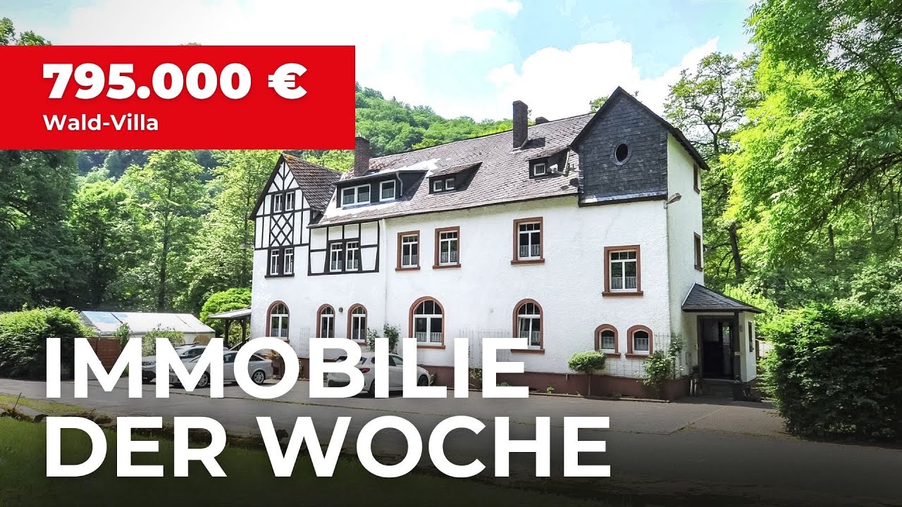 Wald-Villa in Alf mit 19 Zimmern & 3.239 m² Grundstück: Immobilie der Woche