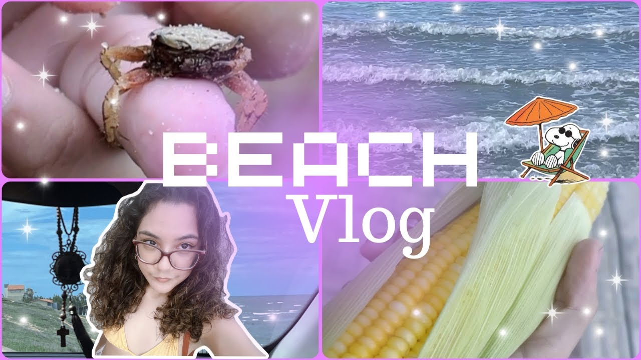 ⋆𐙚 ̊. BEACH VLOG | Caranguejo, mar e conchas .𖥔 ݁ 
