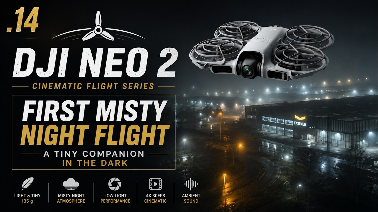 First Misty Night Flight with the DJI Neo 2 — A Tiny Companion in the Dark
