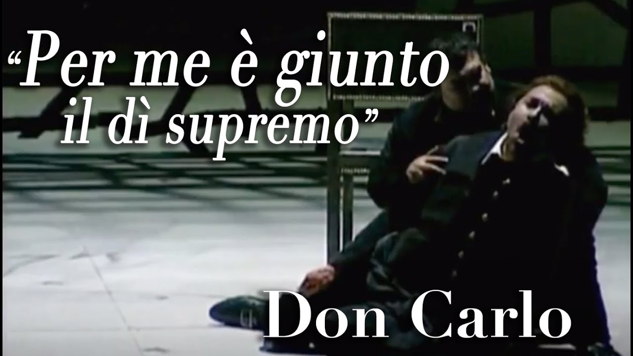 FRANCO VASSALLO "Per me è giunto", "Io morrò" Don Carlo, G.Verdi, Teatro Carlo Felice