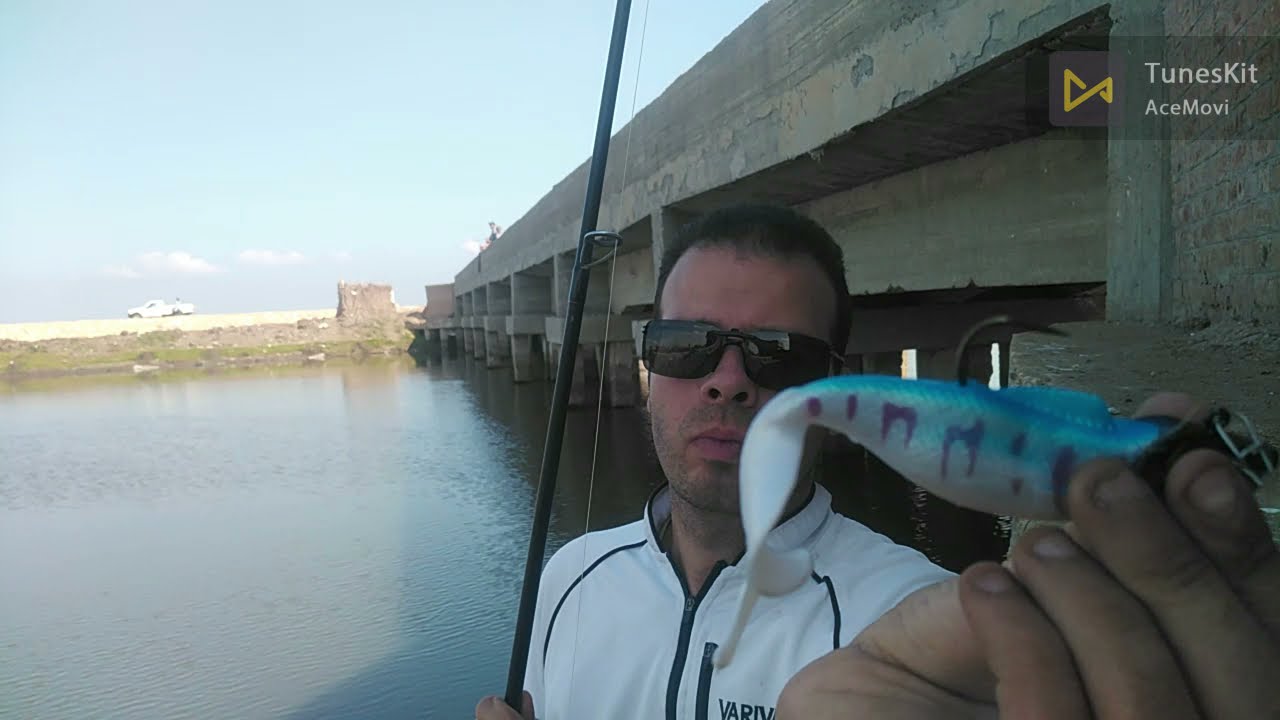 صيد بياض كاستنج من ترعة السلام بالجيلى فيش Fishing : Bagrus bajad .Bayade.Catfish lure soft bite