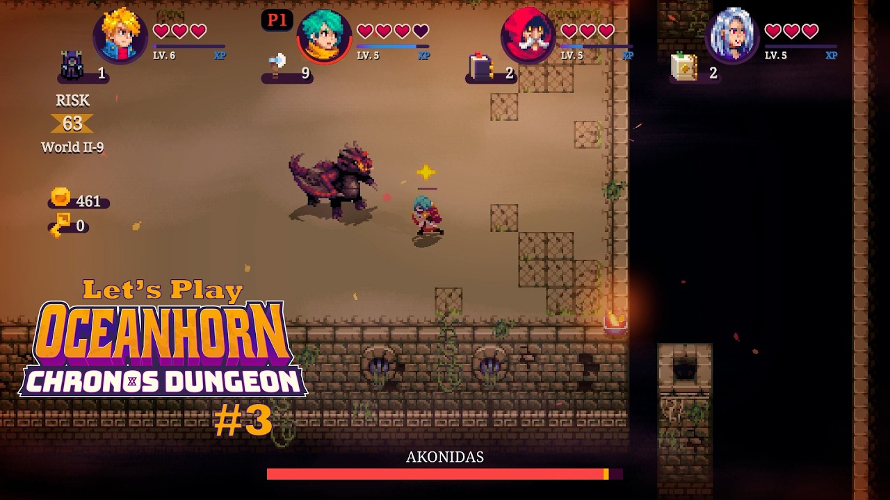 Let's Play Oceanhorn Chronos Dungeon #3: The Heat of the Battle