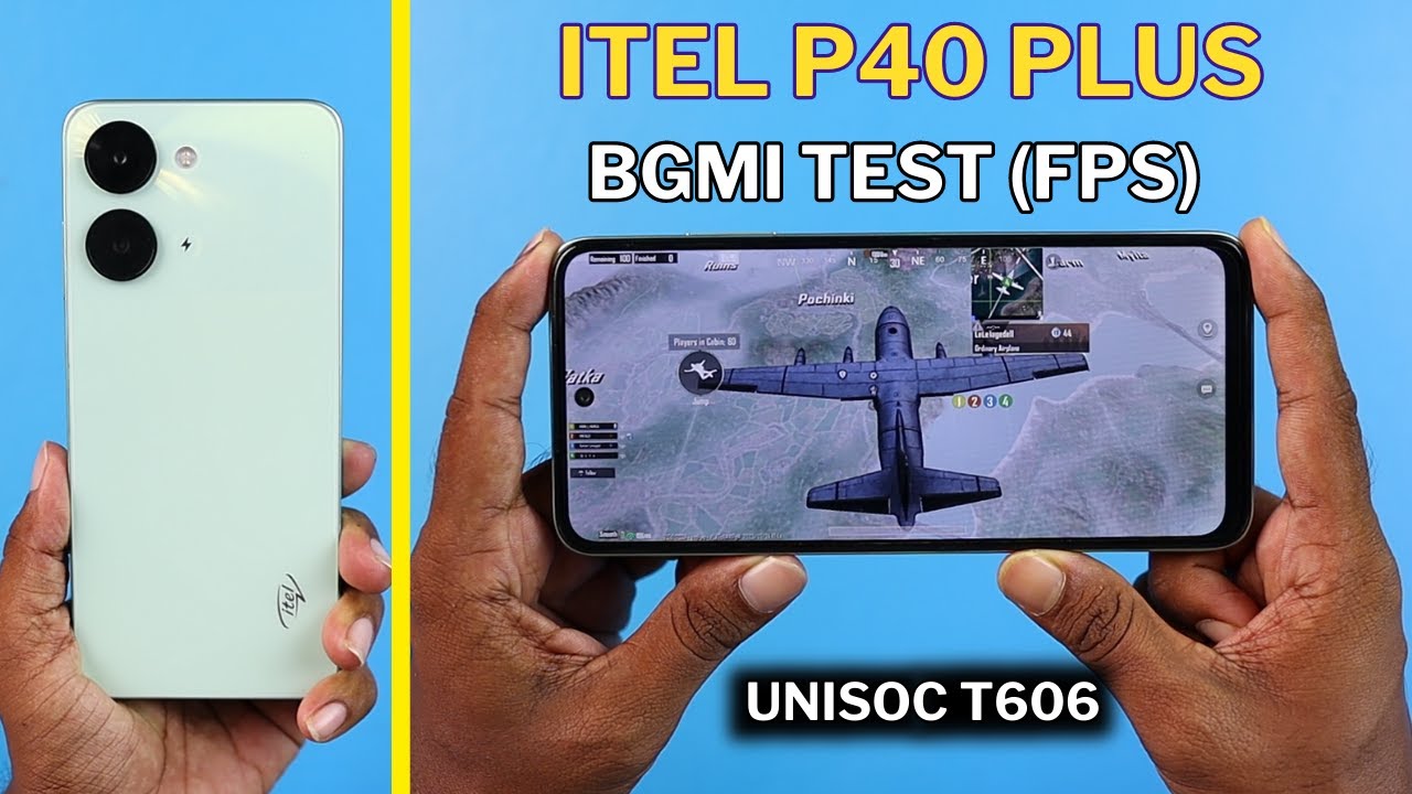 iTel P40 Plus BGMI Test High Graphic Setting | iTel P40 Plus Heating Test