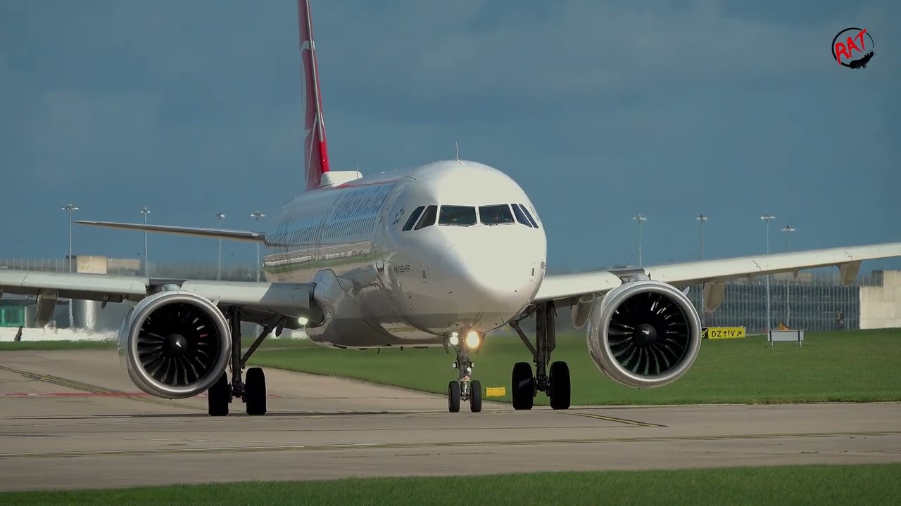 Turkish Airlines A321 TC-LSY,  Departing to Istanbul ... 4k