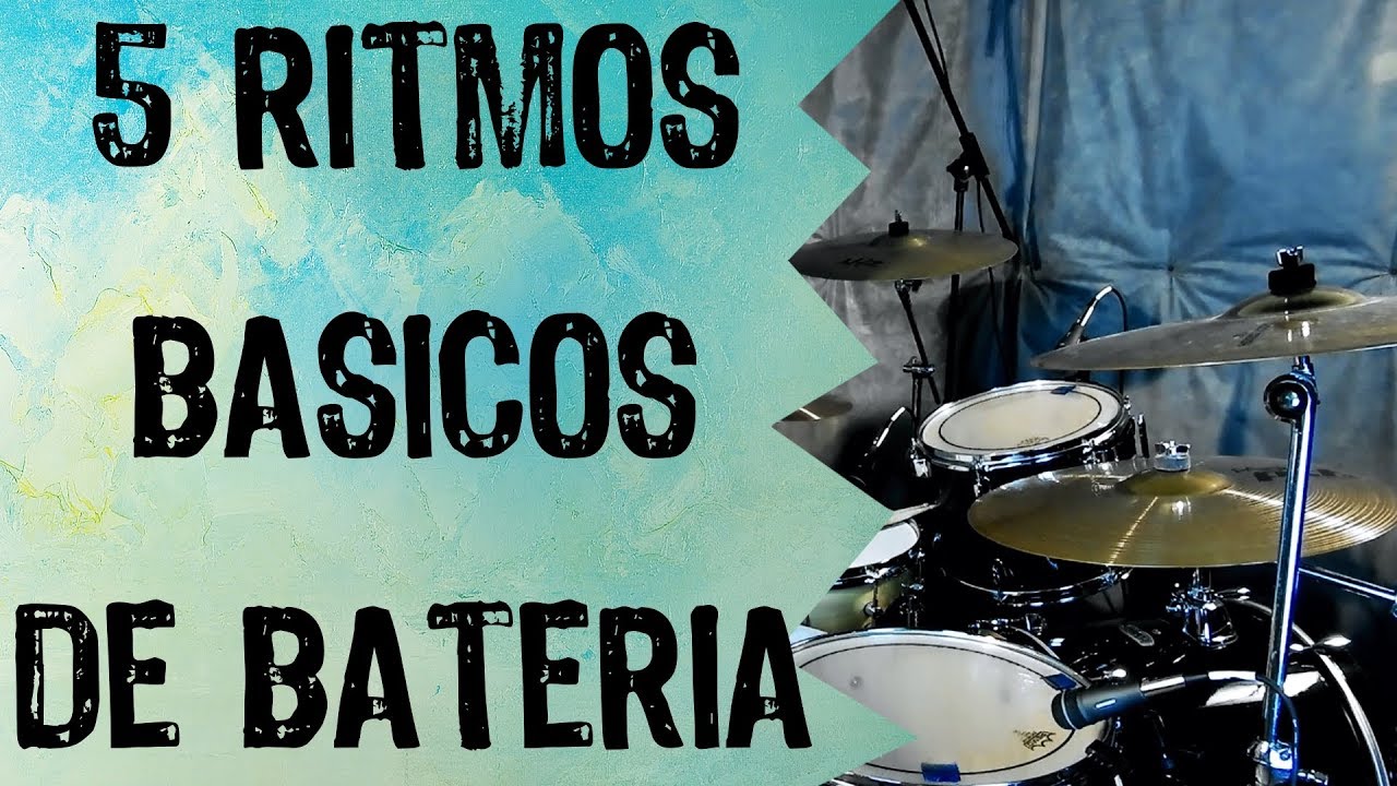 CLASES DE BATERIA. 5 Ritmos Básicos Para Principiantes
