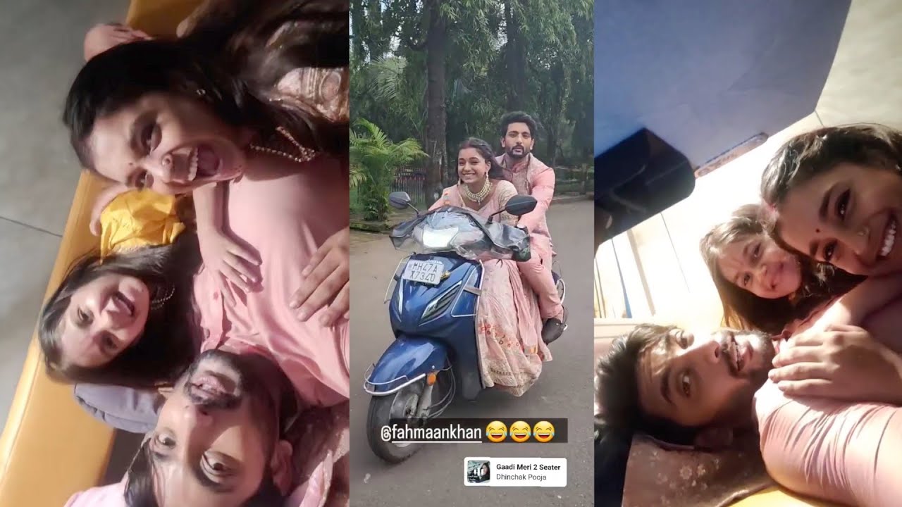 Imli Off Screen Masti || Sumbul Touqeer & Fahmaan Khan Masti With her Daughter Cheeni 🥰😘