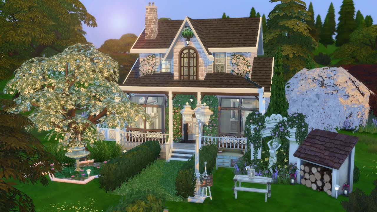 THE SIMS 4 | HONEYMOON COTTAGE SPEED BUILD