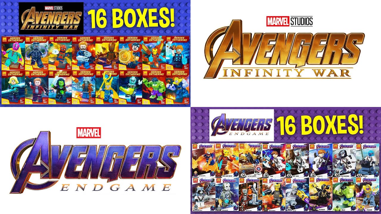 LEGO Marvel Avengers Infinity War & Endgame Compilation (knock-off)
