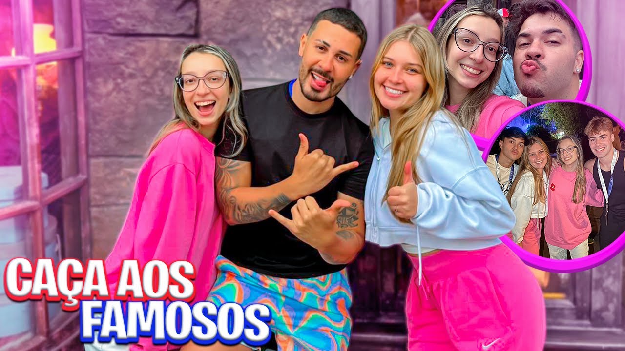 NÃO ACREDITEI QUE ENCONTREI O CARLINHOS MAIA ÁLVARO XARO E LUAN ALENCAR NO CAÇA AOS FAMOSOS NOS EUA