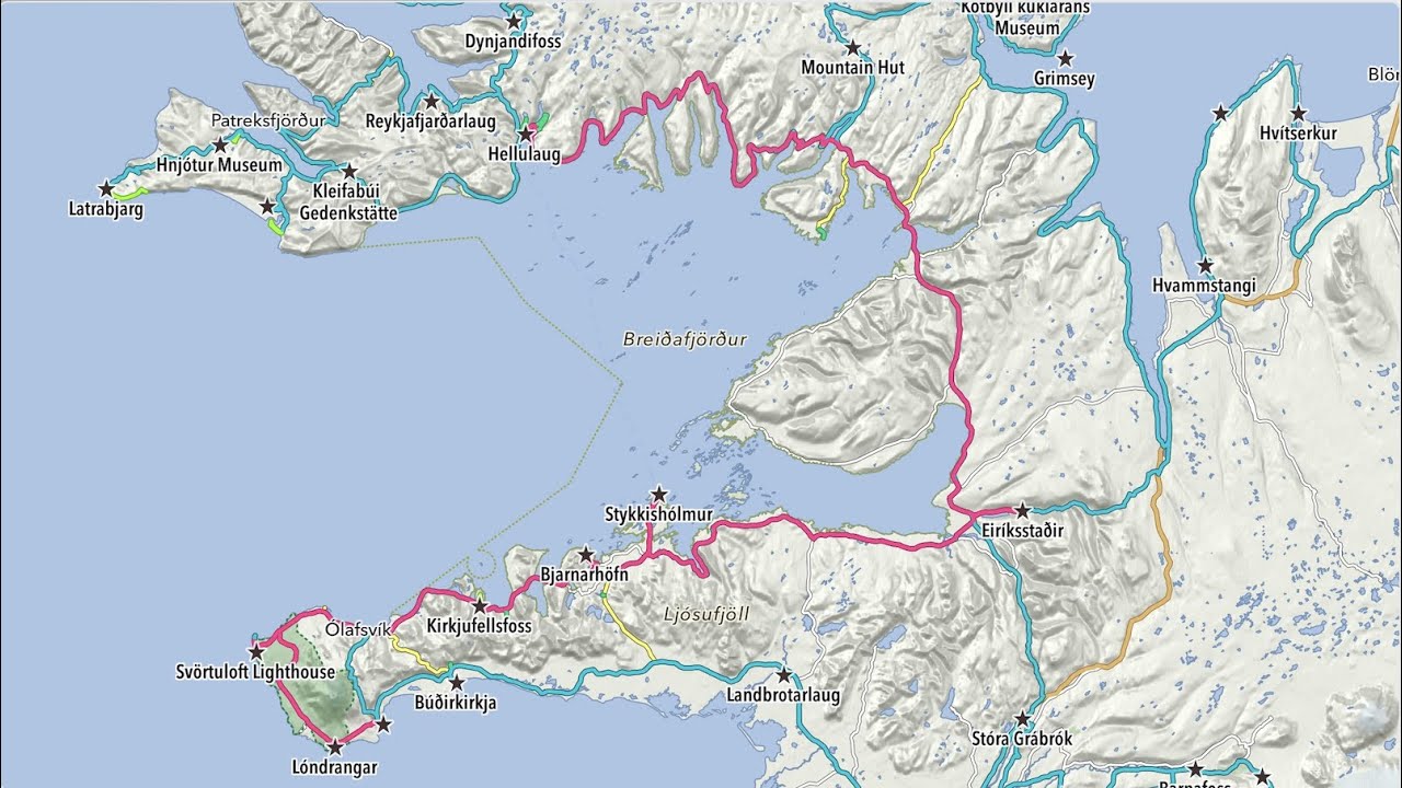 Iceland 2020 #8: Eiríksstaðir, Stykkisholmur, Bjarnarhöfn, Skarðsvík, Öndverðarnes, Londrangar