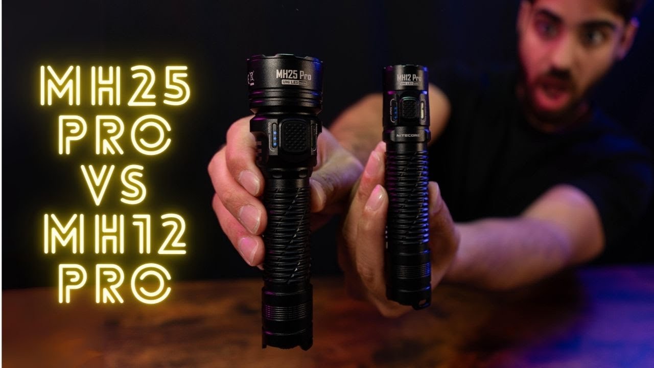 MH12 Pro Vs. MH25 Pro - What's the difference? | Nitecore Full Review & Comparison