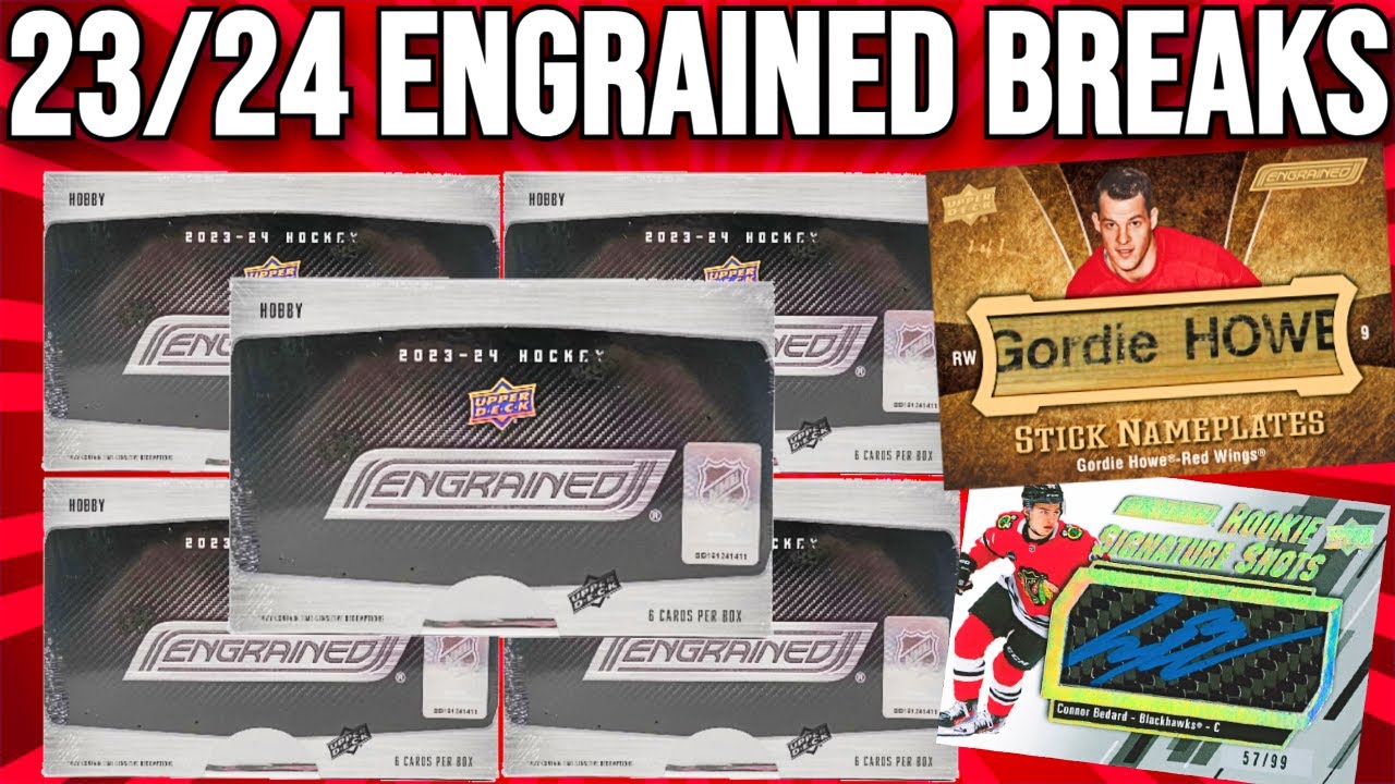 2023-24 Upper Deck Engrained Hockey CASE BREAKS !! 🔥