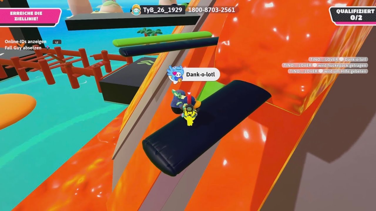Bis auf's Ende, GUTE MAP - VOLCANIC TIDES 👌 | Fall Guys 2er Lobby | Entdeckung