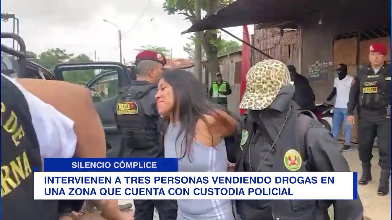 INTERVIENEN A TRES PERSONAS VENDIENDO DROGAS EN UNA ZONA QUE CUENTA CON CUSTODIA POLICIAL