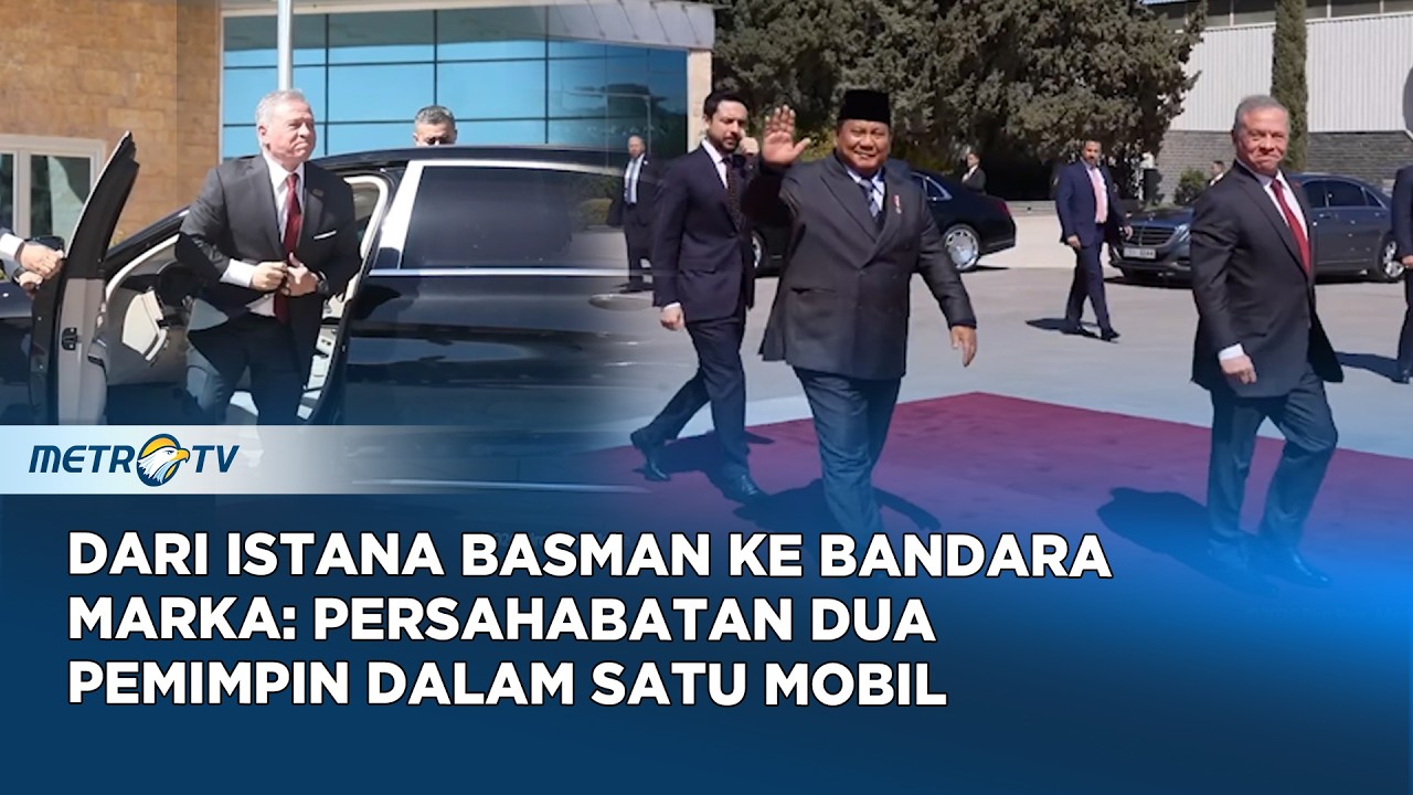 Kemudikan Mobil, Raja Abdullah II Antar & Lepas Keberangkatan Presiden Prabowo ke Abu Dhabi