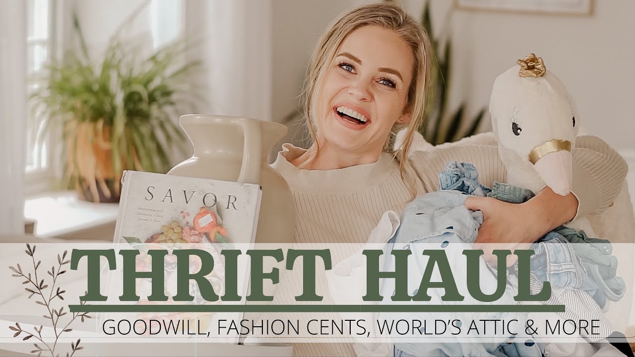 Thrift With Me! Summer clothes, home decor, kitchen items