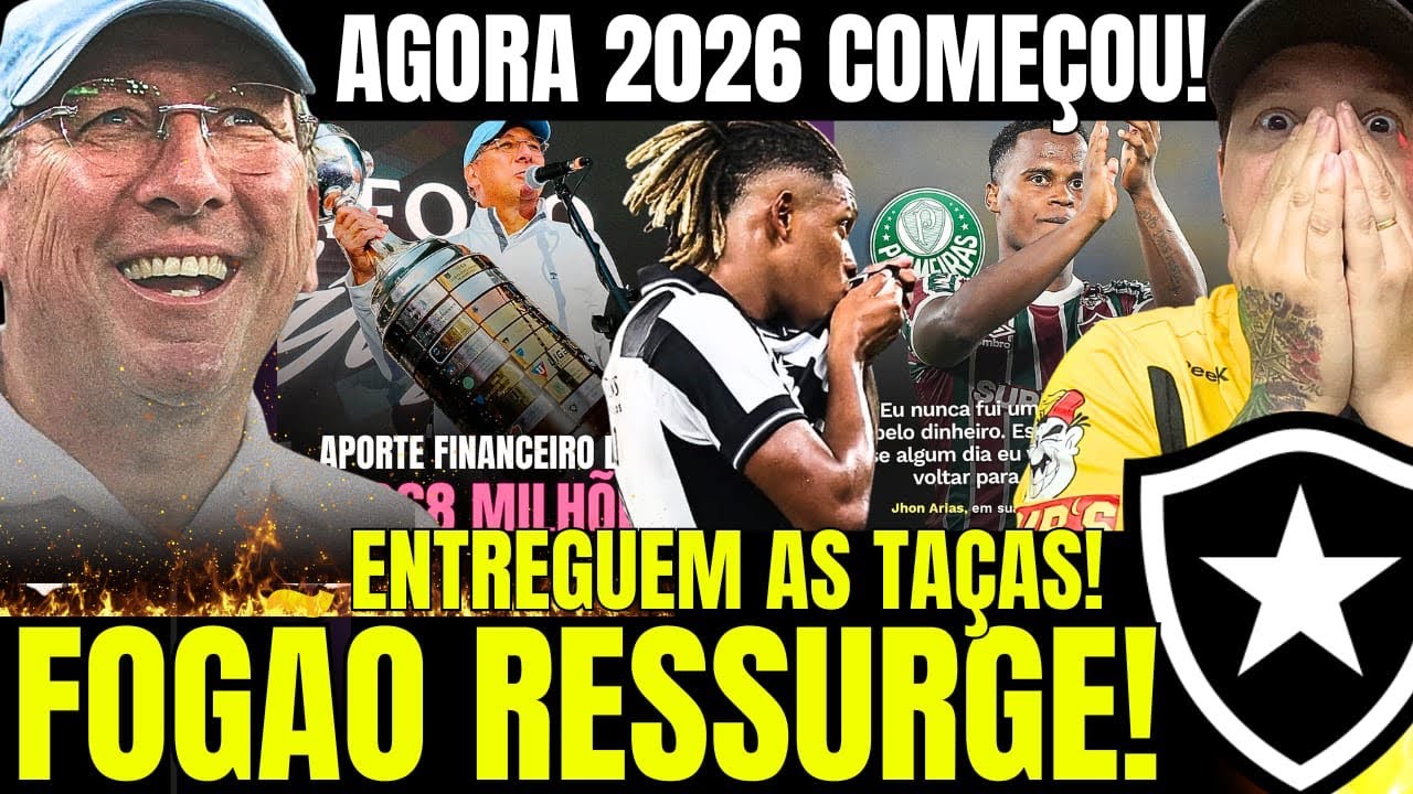 BOTAFOGO RESSURGE DAS CINZAS E INICIA 2026!! FIM DO SOFRIMENTO!! TEXTOR DEU O RECADO. E o ÁRIAS? Kkk