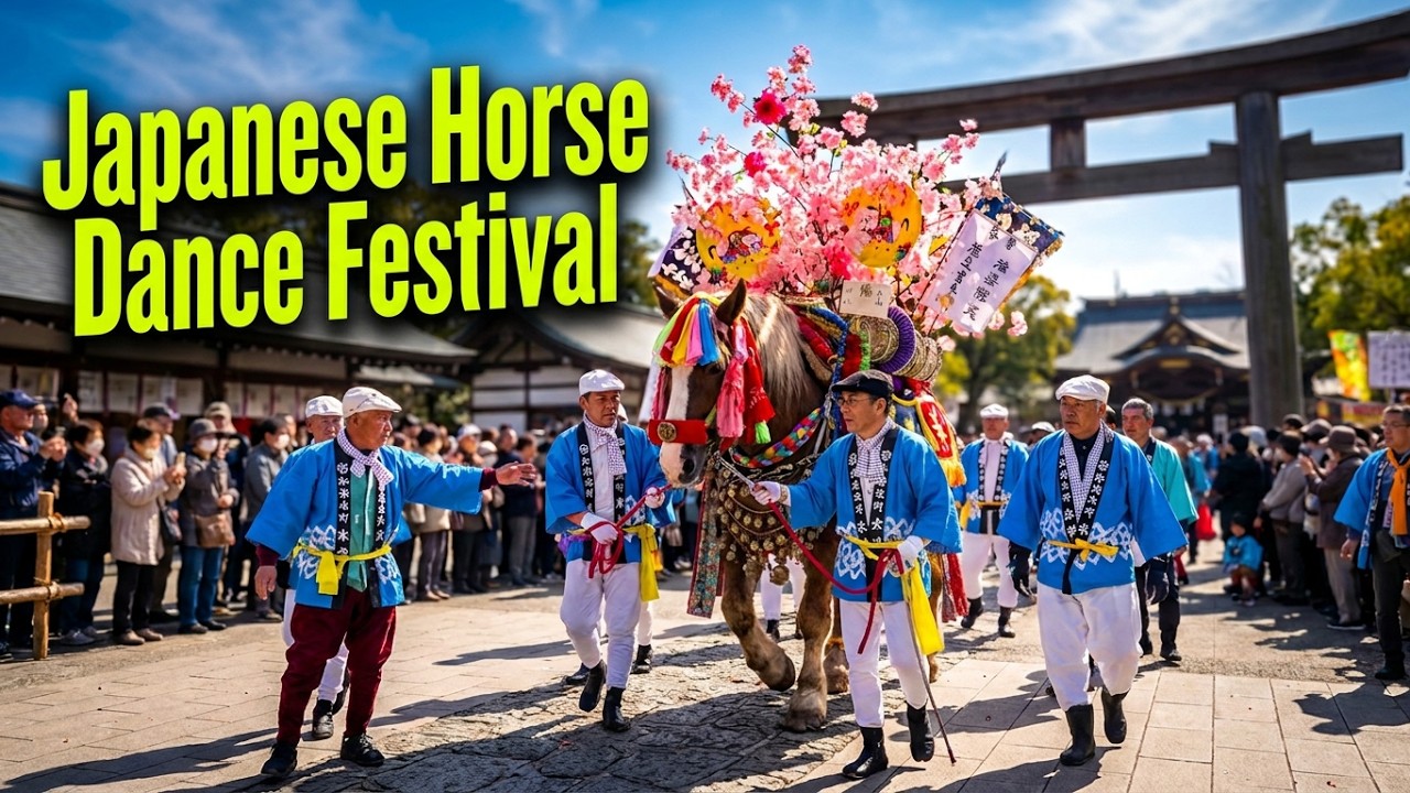 It's The Year Of The Horse, and I Visited A Japanese Horse Dance Festival in Japan. #初午祭