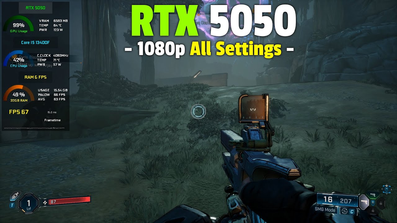 Borderlands 4 on RTX 5050 - 1080p All Settings +DLSS4 Tested!